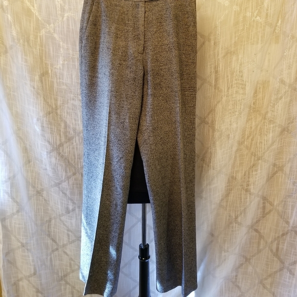 Ann Taylor Pants Career Suit Set Womens Size 2 Gray Wool Silk Blend - Picture 3 of 10